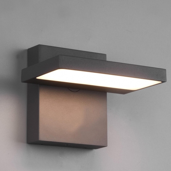Applique da esterno orientabile antracite 8w 3000k moderna