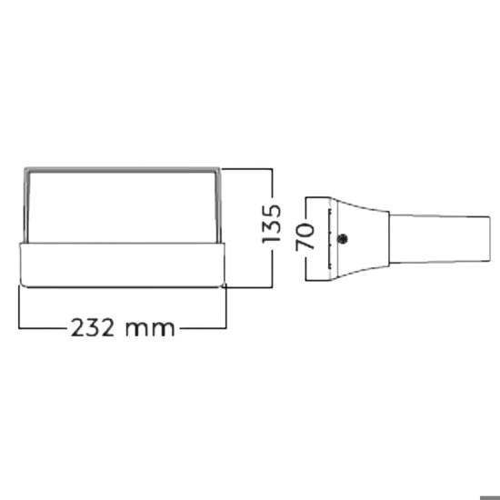 Applique da esterno moderna per balcone led 11w 3000k