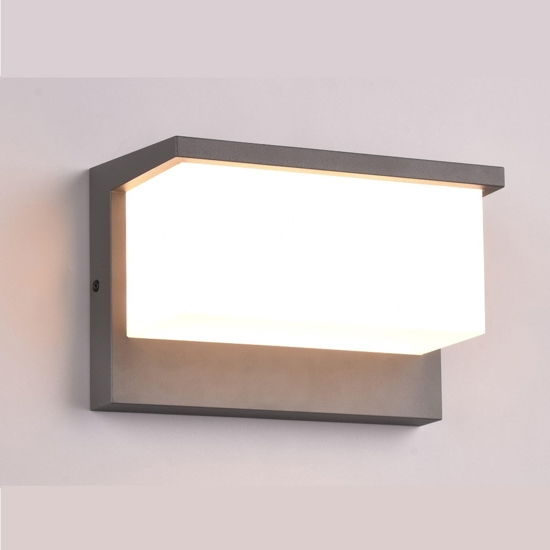 Applique da esterno led 3000k moderno grigio antracite