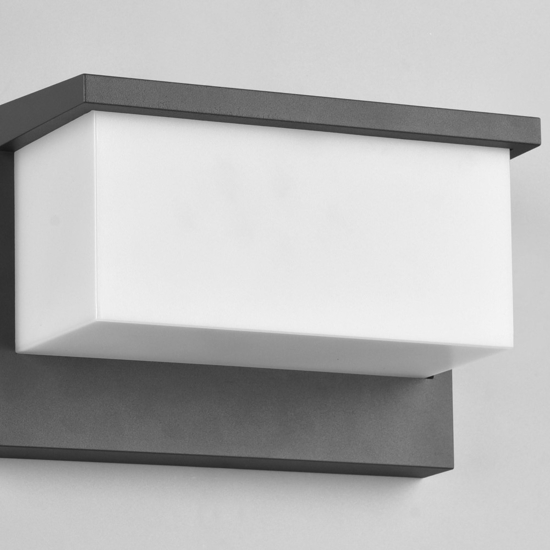 Applique da esterno led 3000k moderno grigio antracite