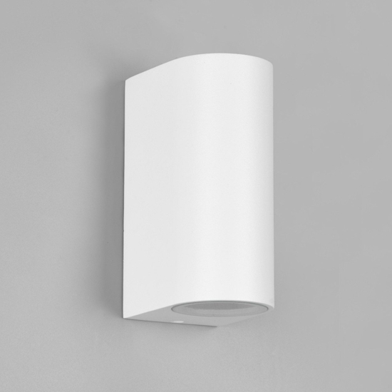 Applique bianco da esterno moderna tonda