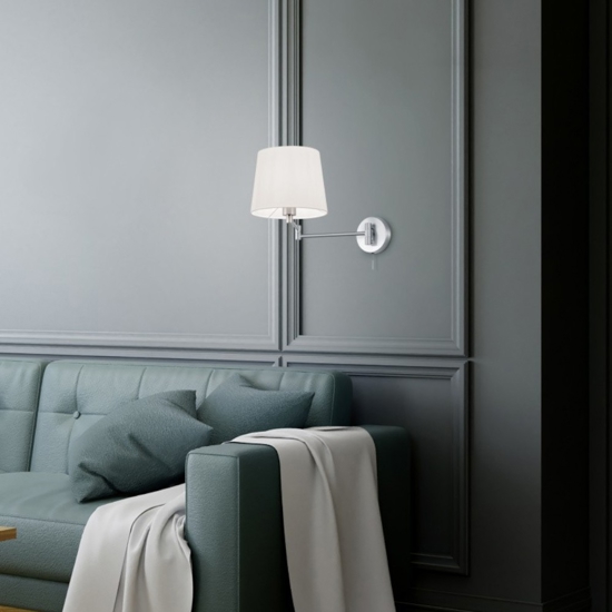 Applique per comodino camera da letto braccio estensibile