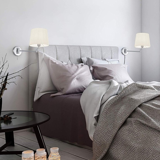 Applique per comodino camera da letto braccio estensibile