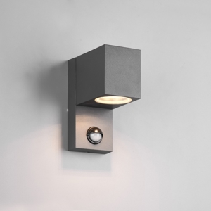 Applique con sensore di movimento per esterno moderna antracite