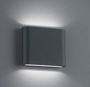 Applique da esterno moderna antracite led 5w 3000k