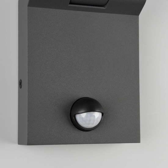 Applique antracite da esterno sensore movimento led 7w 2300k 3000k 4000k