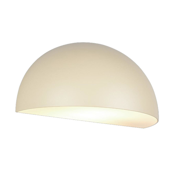 Applique da esterno moderna ip44 h14 cm color sabbia