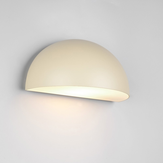 Applique da esterno moderna ip44 h14 cm color sabbia