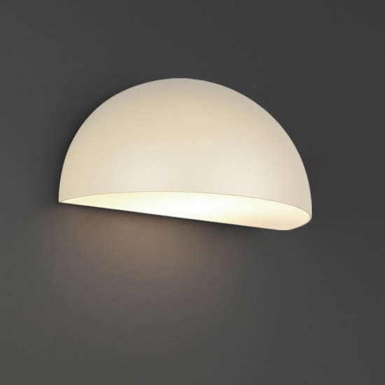 Applique da esterno moderna ip44 h14 cm color sabbia
