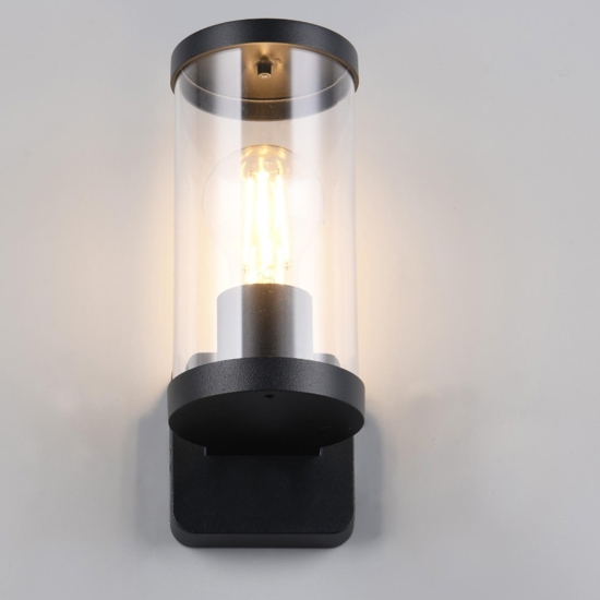 Applique da esterno nero luce diffusa