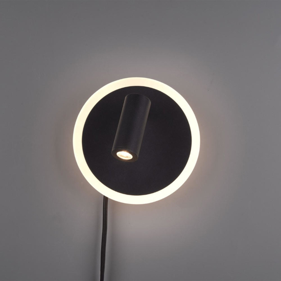 Applique da comodino camera da letto doppio led 3000k orientabile
