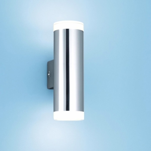Applique da bagno cilindro cromo led 8w 3000k ip44