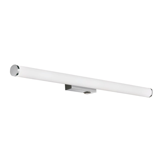 Applique per specchio bagno 80cm led 8w 3000k cromo
