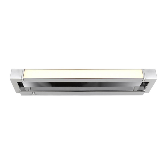 Applique da bagno orientabile led 9w dimmerabile cromo