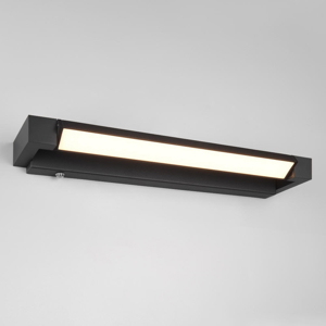 Applique nera per bagno led 9w 3000k 4000k orientabile dimmerabile
