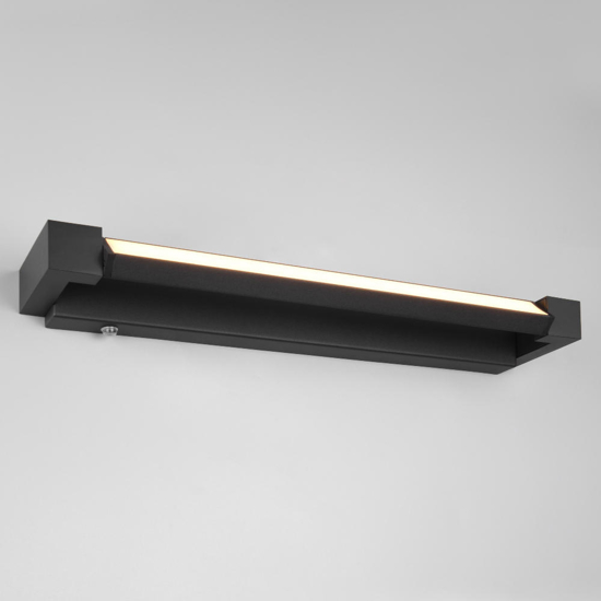 Applique nera per bagno led 9w 3000k 4000k orientabile dimmerabile