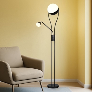 Lampada da terra moderna led 3000k orientabile 2 luci