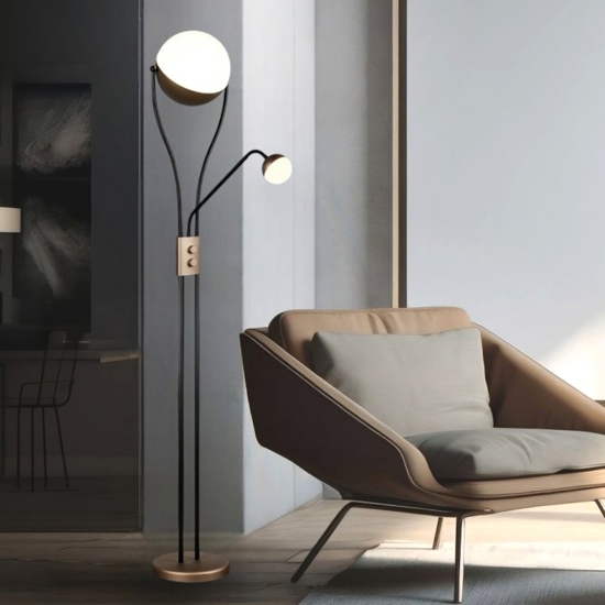 Lampada da terra per salotto led 3000k moderna orientabile