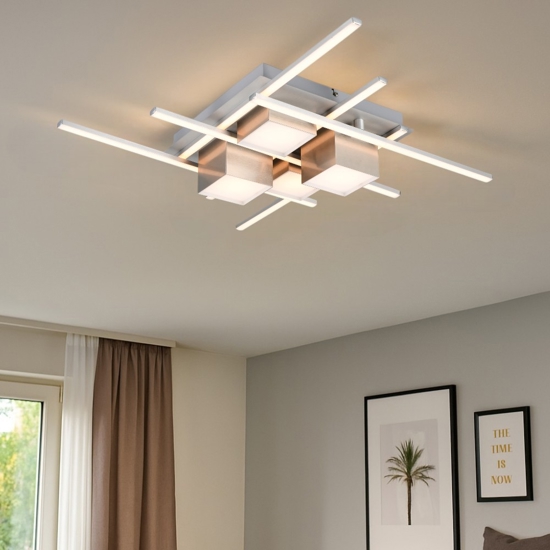 Plafoniera moderna per salotto led 35w da 2700k a 6500k