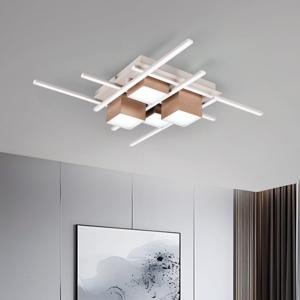 Plafoniera quadrata moderna led 35w da 2700k a 6500k