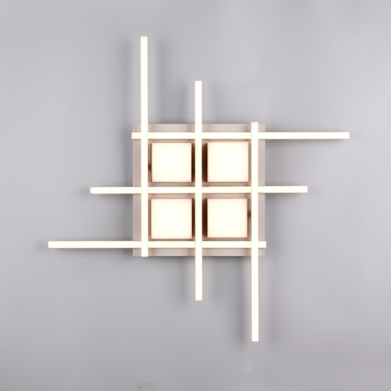 Plafoniera quadrata moderna led 35w da 2700k a 6500k