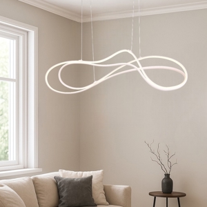Lampadario moderno bianco led da 2300k a 4000k dimmerabile