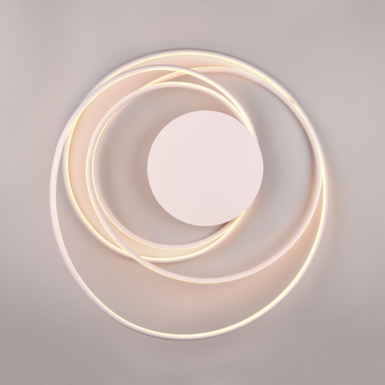 Plafoniera moderna bianca led da 2300k a 4000k per soggiorno