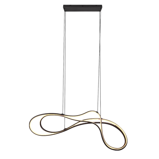 Lampadario cucina moderna led 57w da 2300k a 4000k nero