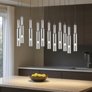 Lampadario cucina in vetro led da 2300k a 4000k moderno