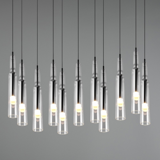 Lampadario cucina in vetro led da 2300k a 4000k moderno