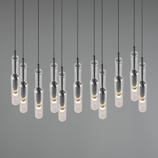 Lampadario cucina in vetro led da 2300k a 4000k moderno