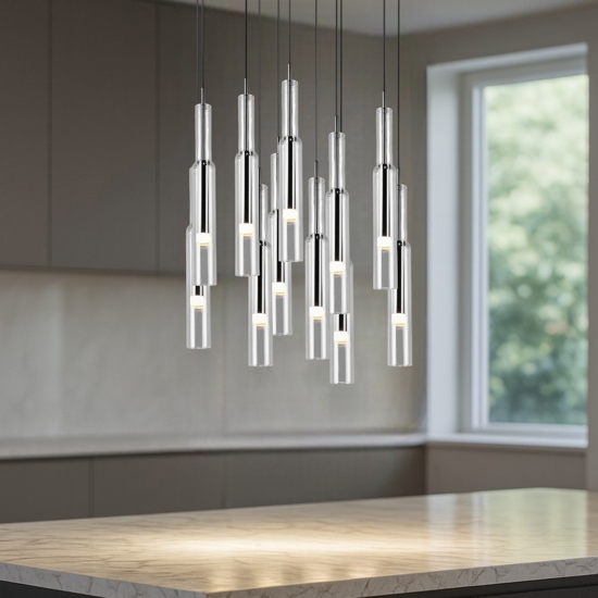 Lampadario pendente cucina led da 2300k a 4000k dimmerabile