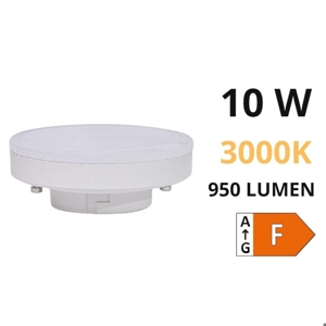 Life lampadina gx53 10w led 3000k 950lm ottica 120