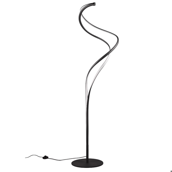 Piantana design moderno led da 2300k a 4000k nera