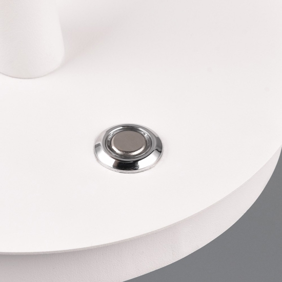 Lampada da tavolo bianca led da 2300k a 4000k design minimal