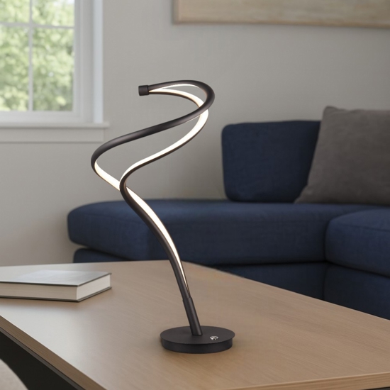 Lampada da tavolo per salotto led da 2300k a 4000k nera