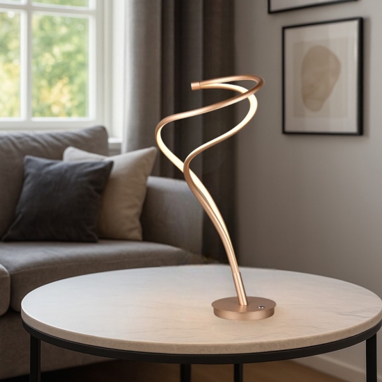 Lampada da tavolo ultramoderna led da 2300k a 4000k colore oro