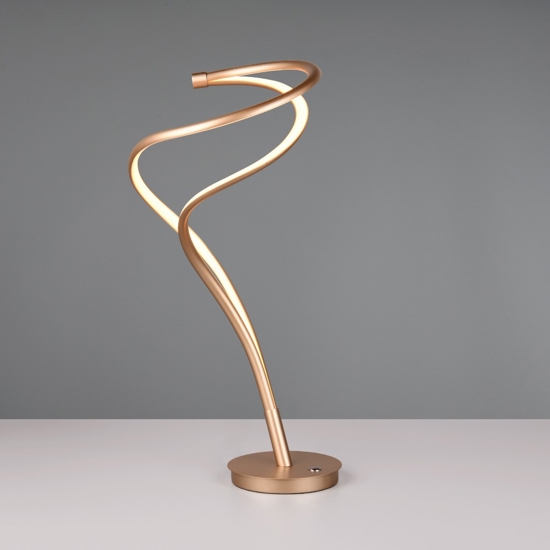 Lampada da tavolo ultramoderna led da 2300k a 4000k colore oro
