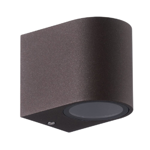 Applique da esterno marrone corten 