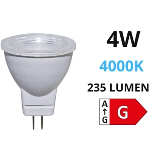 Life lampadina gu4 led 4w 4000k 235lm ottica 38 39.915014n