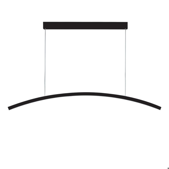 Vivida bow lampadario moderno nero per sala da pranzo 3000k 4000k