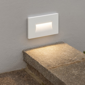 Segnapasso led 3w 3000k incasso bianco per esterno