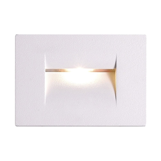 Segnapasso led 3w 3000k incasso bianco per esterno