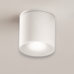 Faretto da soffitto per esterno cilindro bianco