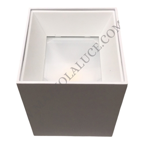 Isyluce faretto cubo led 20w 3000k bianco da soffitto