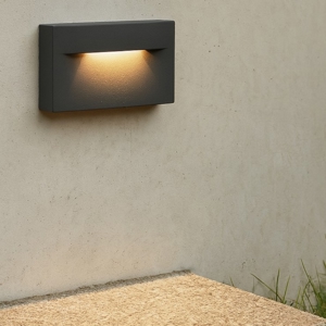 Segnapasso led 9w 3000k da esterno antracite fp