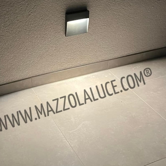Isyluce segnapasso led 6w 4000k da esterno antracite senza incasso