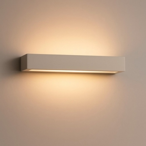 Isyluce applique di gesso moderna rettangolare bianca