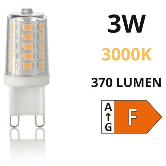 Lampadina g9 3000k led 3w 370lm 