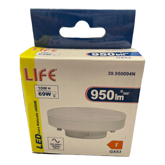 Life lampadina led gx53 10w 4000k 950lm 